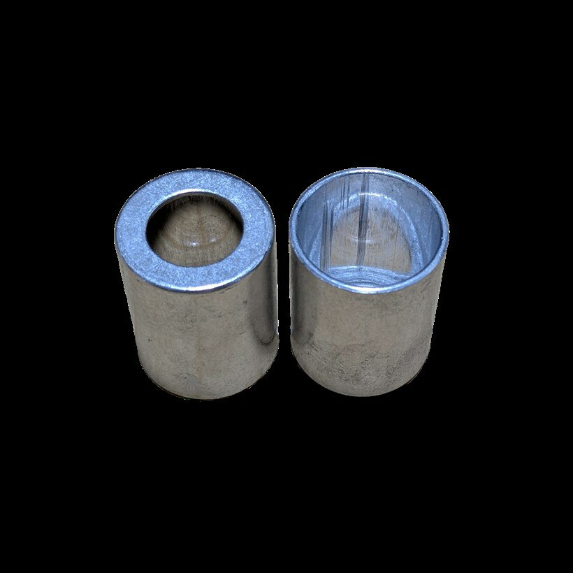 其它 - エアコン ホース カシメ キャップ R12 R134a カシメスリーブ ギボシ 端子 圧着 かしめ工具 アルミ 2個 (薄肉ホース用　内径24mm　穴径16mm)