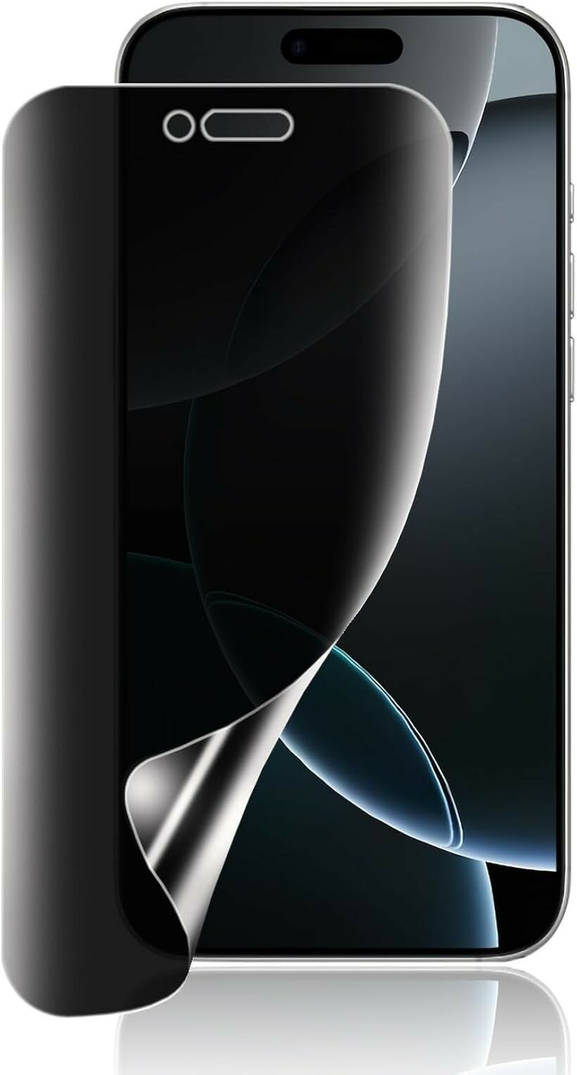 1枚入りiPhone 16 Pro Max 用覗き見防止 フィルム いpほね16promax 専用 非ガラス TPU素材 指紋認証が可能 反射防止 浮き防止 気泡レス キズ修復 3D保護 液晶保護フィルム (TMK-UCI-252)