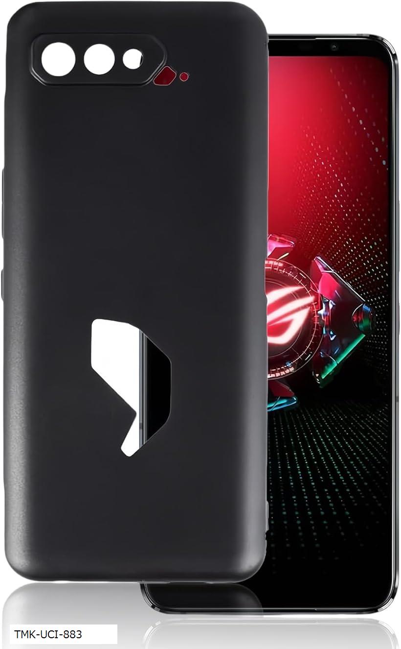 б ASUS ROG Phone 5 ZS673KS  Phone5 ޥۥ ꥳ å  Ѿ׷ ե   ȥåץۡդ  С ֥å(TMK-UCI-883)
