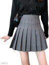 地雷系 かわいい プリーツ ミニスカート 服 フレア ひざ上 ショート丈 ミニ丈 大きいサイズ(グレー, L)