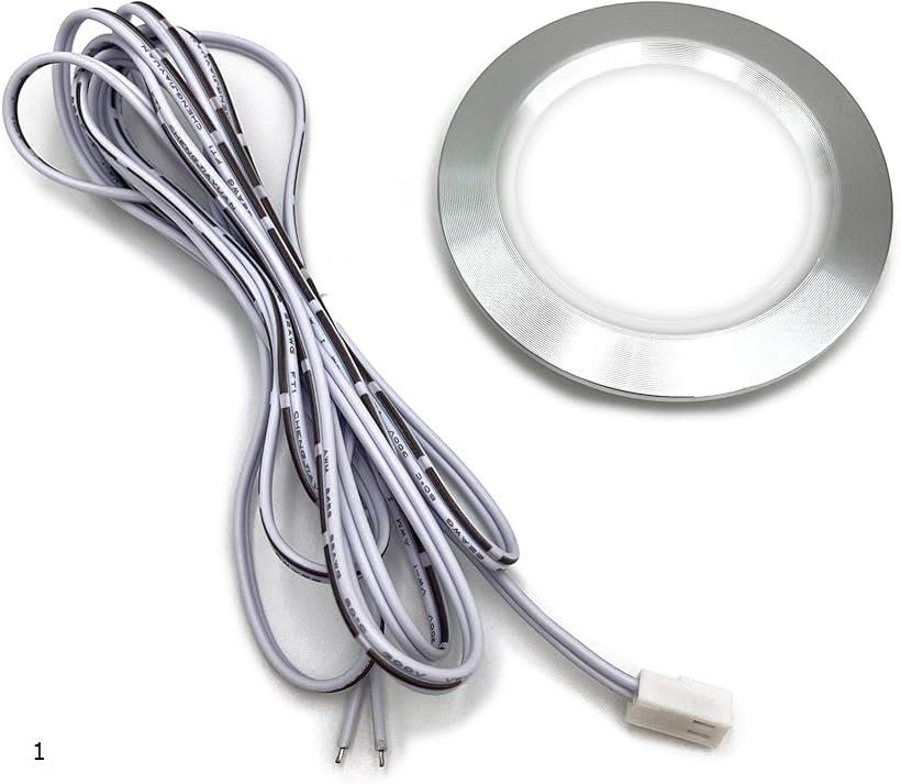 ͥå DC 12V 3W  LED  饤  6500K 55mm  68mm  14mm ֥ 2m ...