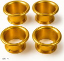 エスネット アルミ 製 エア ファンネル 50Φx43mm フィルター キャブレーター ゴールド シルバー ブルー 各 セット SN-236-AEF ツール 空気(金色 4)