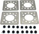 真空管 プレートアンプ ソケット グリッド 取り付け 汎用 パーツ ベース マウント アルミ 4個 SN-389-SS(EL34 5AR4 用, B)