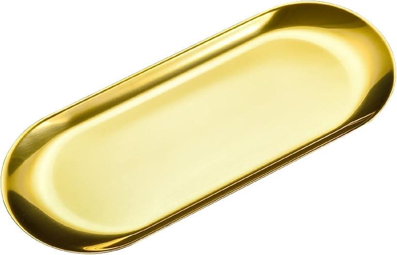 コイントレー 釣り銭トレー キャッシュトレイ ステンレス 鍵おき お会計皿 玄関トレー 小物置き 楕円形..