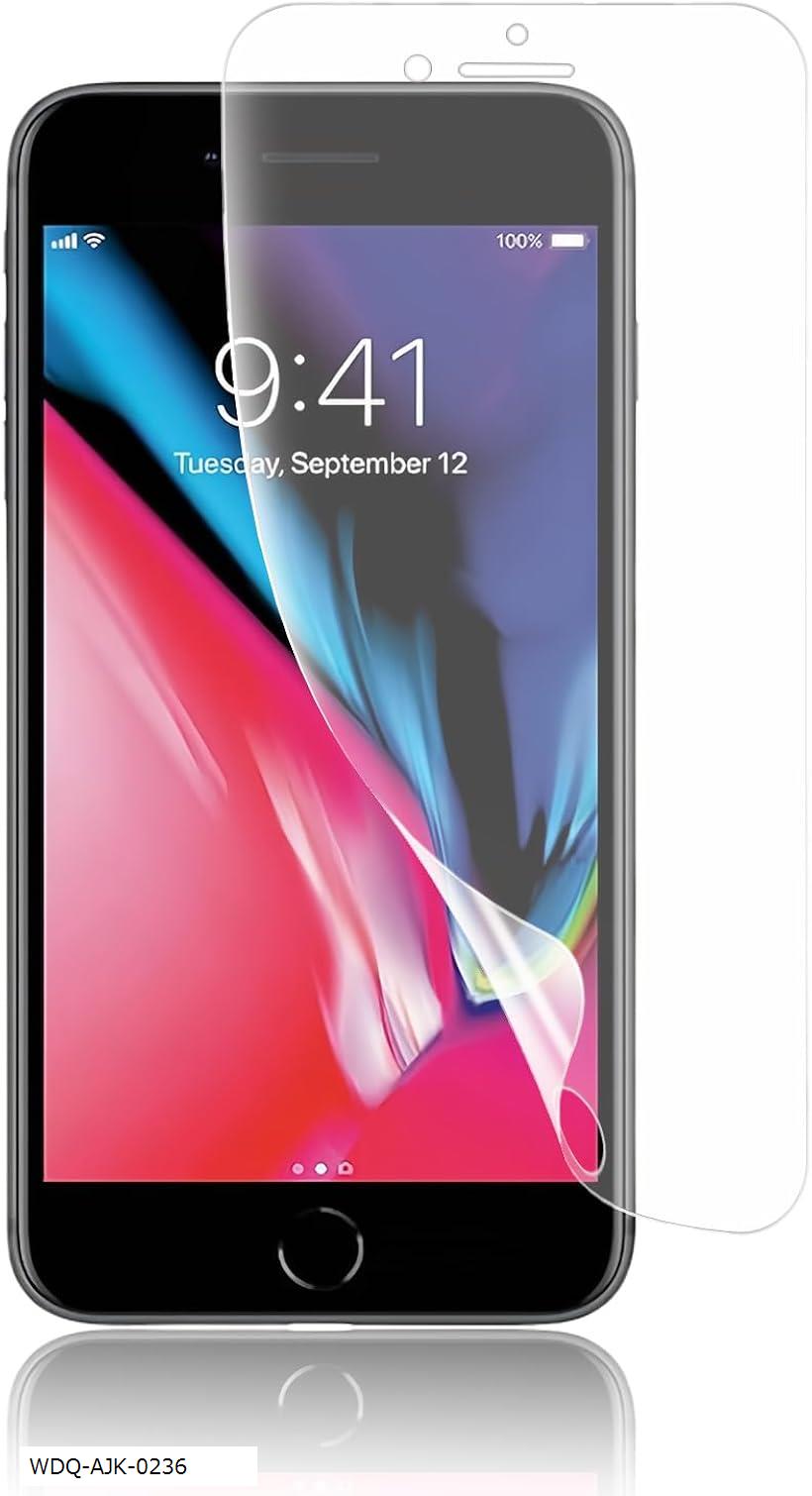アンチグレア フィルムiPhone7 plus/8 保護フィルム 軟 TPU素材 iPhone8 plus保護フィルム 貼り付け簡単/全面保護/気泡ない/指紋防止/スクラッチ防止/傷つきにくい 対応フィルム (WDQ-AJK-0236)