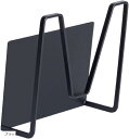鍋蓋スタンド なべ マグネット式 フタ キッチン ラック 浮かせる収納 磁石 便利グッズ(ブラック)