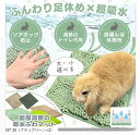 うさぎ マット トイレ ソアホック 洗濯機OK 足休め&トイレケアを両立。(30x30(ナチュグリーンx2))