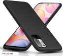 Redmi Note 10 JE ケース ブラック 10T/XIG02 対応 用の保護ケース TPU シリコン 耐衝撃 磨り表面 指紋防止 軽量 薄型 ストラップホール付き カバー(TMK-UCI-698)(2)