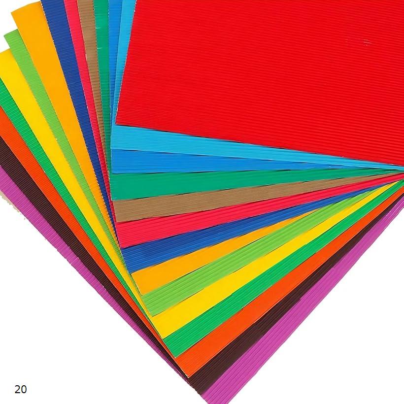 カラー段ボール A4 ダンボールシート 板ダンボール 工作 カラフル (20)