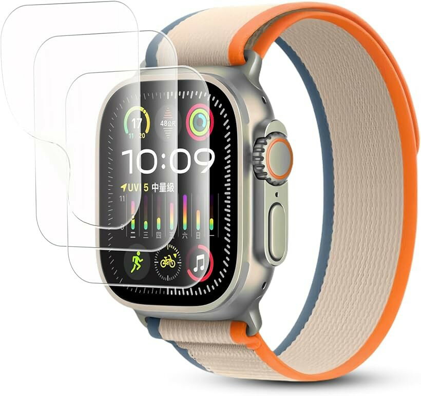 バリエーションコード : 2b9l81ojkk商品コード2b9qrknxp4商品名3枚セットFor Apple Watch Ultra 2 / Ultra 49mm フィルム for apple watch ultra 2 保護フィルム TPU製・縁を浮かない・高透過率・超薄型・指紋防止・画面鮮やか高精細・貼り付け簡単 for アップルウォッチ Ultra2 / Ultra 49mm 対応ブランドVEVENカラーWDQ-AJK-0736「対応機種」For Apple Watch Ultra 2 / Ultra 49mm 保護フィルム。「柔軟な素材＆バブルフリー」ご注意：保護フィルムは強化ガラスではなく、高品質の熱可塑性ポリウレタン（TPU）、柔軟な材料で作られており、スクラッチ防止、傷つきにくい、携帯電話の画面の曲がったエッジをカバーすることができ、傷に対して保護を提供します。小さい傷および空気泡は 24 時間以内に自動的に修理することができます。「指紋防止・汚れ防止」撥油コーティング加工とスムースタッチ加工されており、汚れや指紋がついても、拭き取るだけで綺麗になれます。「極高透過率」超高透過率は、高級感のある映像を演出する高透過率のフィルムなので、撮った写真や動画、ゲームなどを高画質のままお楽しみ頂けます。「簡単貼り付け、脱落しにくい」簡単に貼ることができます、品質がより良いフィルムを採用して、貼り付けた24時間以後、スマホ画面にぴったりと貼って、長く使ってもはがれにくい。フィルムが貼り付けるとスマホ周辺が小さいなスペースが保留するデザインのため様々なケースに干渉ぜず。※ 他ネットショップでも併売しているため、ご注文後に在庫切れとなる場合があります。予めご了承ください。※ 品薄または希少等の理由により、参考価格よりも高い価格で販売されている場合があります。ご注文の際には必ず販売価格をご確認ください。※ 沖縄県、離島または一部地域の場合、別途送料の負担をお願いする場合があります。予めご了承ください。※ お使いのモニタにより写真の色が実際の商品の色と異なる場合や、イメージに差異が生じることがあります。予めご了承ください。※ 商品の詳細（カラー・数量・サイズ 等）については、ページ内の商品説明をご確認のうえ、ご注文ください。※ モバイル版・スマホ版ページでは、お使いの端末によっては一部の情報が表示されないことがあります。すべての記載情報をご確認するには、PC版ページをご覧ください。