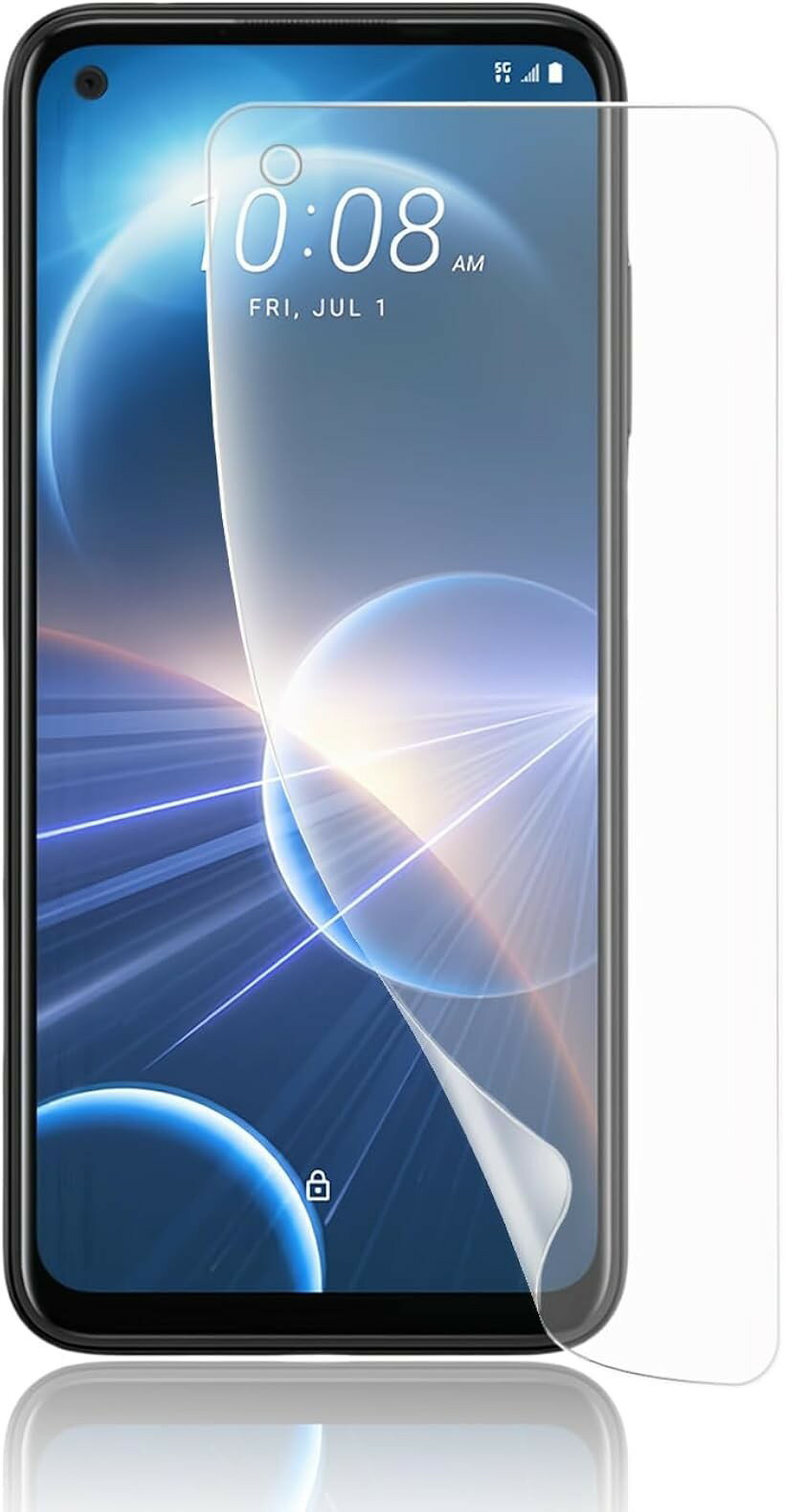液晶保護 - アンチグレア フィルムHTC Desire 22 Pro 保護フィルム 軟 TPU素材 Pro保護フィルム 貼り付け簡単/全面保護/気泡ない/指紋防止/スクラッチ防止/傷つきにくい 対応フィルム (WDQ-AJK-0213)