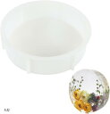 AllBright シリコンモールド ハンドメイド レジン アロマストーン 手芸用品 UVレジン型(ホワイト, 丸型)