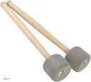 AllBright バスドラムマレット パーカッションマレット 演奏 木製 大太鼓 2本セット(グレー)
