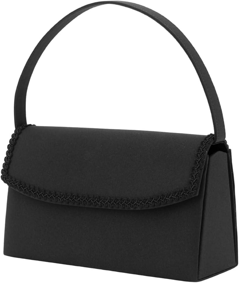 フォーマルバッグ 冠婚葬祭 入学式 卒業式 葬儀 お葬式 喪服 結婚式 弔事 レディース レース (ブラック)