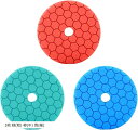 スポンジバフ スポンジパット スポンジバフセット ポリッシャー コンパウンド 研磨 ワックス 車用 125mm 150mm 3枚 緑 粗 橙 中 青 細