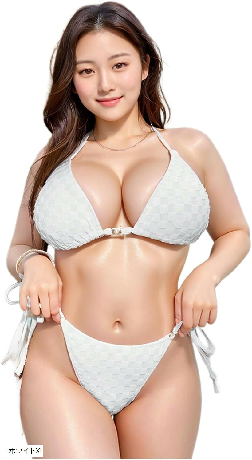 ビキニ 大きいサイズ レディース 水着 ぽっちゃり セクシー 可愛い 三角 女性 リゾート 上下セット セパレート コスプレ コスチューム ..