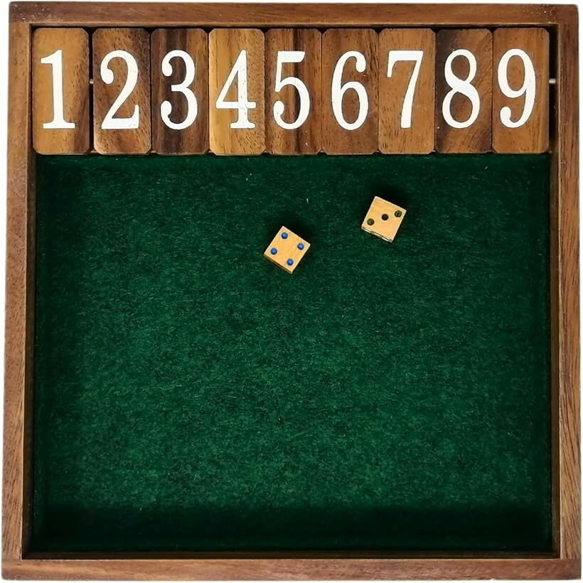 ジャックポット PRO ダイス ゲーム 木製 サイコロ Jackpot Dice Game (グリーンL)