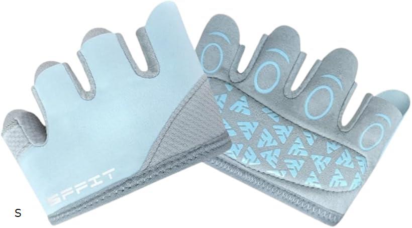 トレーニンググローブ レディース 筋トレ フィットネス 手袋 (パステルブルー, S)