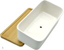 植木鉢 多肉植物鉢 陶器鉢 プランター サボテン鉢 受け皿 トレイ付き 長方形(ホワイト 1個, 小)