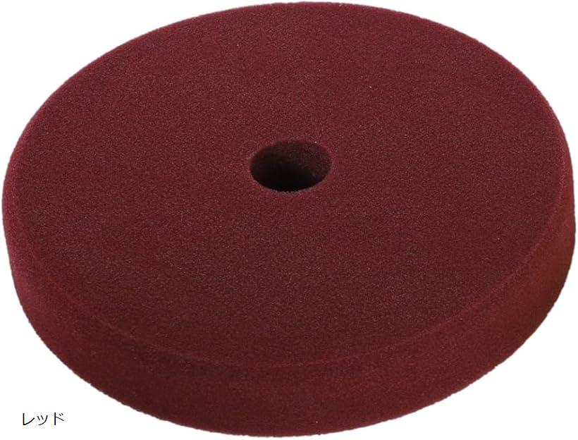 AllBright スポンジバフ ポリッシャー グラインダー ワックスがけ 研磨 艶出し 180mm (レッド)
