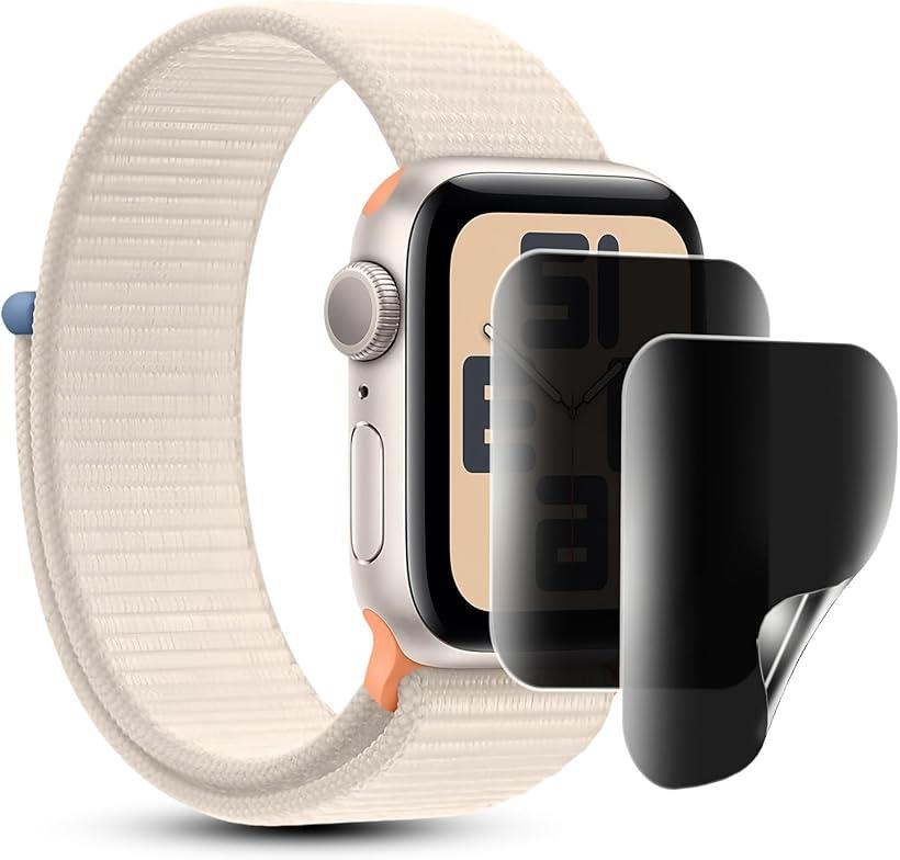 覗き見防止フィルム 2枚セットApple Watch series 10 42mm 対応 保護フィルム 液晶保護フィルム 180度プライバシー保護 簡単取り付け 高透過率 TPU素材 軟 全面保護