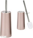 AllBright トイレブラシ トイレクリーナー トイレ掃除 便器ブラシ 掃除用具 水ハネ防止 臭い防止(ローズゴールド, 38.5cm)
