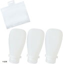 AllBright トラベルボトル 詰め替え 旅行 90ml シリコン 化粧水 シャンプー アルコール 3本セット(半透明, 90.0 ミリリットル)