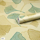 壁紙シール 10m 防水 リメイクシート 防カビ DIY 剥がせる 模様替え カッティングシート(9825, 45CMx10M(葉柄 ))