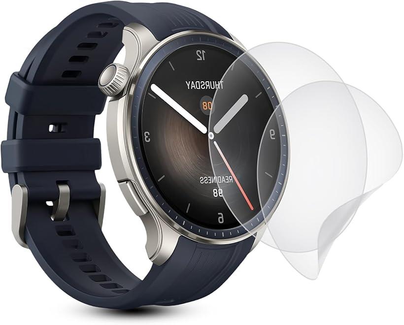 高品質アンチグレア フィルム2枚セット対応 Amazfit Balance保護フィルム Balanceフィルム 反射低減/軟TPU素材/簡単貼り付け/全面保護/防気泡/防指紋/スクラッチ防止/for 液晶保護フィルム