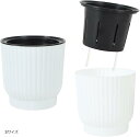 AllBright 給水プランター 自動給水 植木鉢 花鉢 おしゃれ 室内 給水ひも付き プラスチック 園芸 6個セット(ホワイト, Sサイズ)