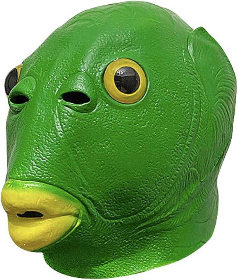 半魚人マスク 面白いマスク アニマルマスク かぶりもの 被り物 仮面 お面 変装 怪人 コスプレ リアル ..