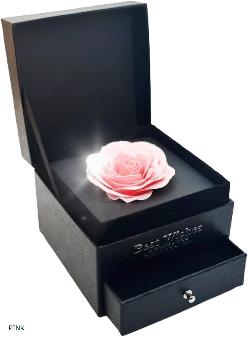 ROSE BOX ソープフラワー 花束 結婚記念日 結婚祝い クリスマス 薔薇 バラ プレゼント ギフト 女性 造..