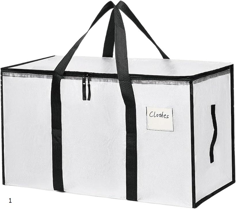 収納バッグ 1個 透明 大容量 防水 ビニール 衣類 持ち運び 布団 a006
