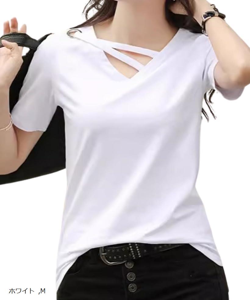 バリエーションコード : 2b94wc0id3商品コード2b94wcwgu8商品名エリクシオ レディース Tシャツ 半袖 Vネック カットソー トップス 大きいサイズ 涼しい 薄手 無地 きれいめ おしゃれ 夏 ストレッチ ゆったり カジュアル ワンポイントブランドElixioカラーホワイトサイズ等M「おしゃれなVネック、ワンポイントデザイン」シンプルでありながら、ネック部分にデザイン性があり、ぱっと目をひくおしゃれな半袖カットソーです。Vネックのデザインが首元を美しく見せ、女性らしさを引き立てます。カジュアルにパンツやスカートにさらっと合わせても、ネックラインのデザインが特徴的なので、手抜きな印象を与えません。「快適な着心地」こちらのTシャツは涼しい薄手の素材で作られていますので、夏の暑い日にも快適に過ごせます。大きいサイズも取り揃えていますので、ゆったりめがお好みの方にもぴったりです。大きすぎず小さすぎずのちょうどよいサイズ感、ストレッチ性もあるので動きやすく、体型カバーもしてくれる優れものです。また、肌触りがやさしいので長時間の着用も快適でリラックスでき、夏服のワードローブに欠かせない1着になるでしょう。「活躍シーン」通勤や通学、デート、フィットネスなど様々なシーンで活躍します。通勤：ジャケットしたに着るTシャツとしても活用できます。ジャケットを脱いでもきちんと感がでますので、オフィスカジュアルに最適です。デート：合わせるアイテムによって印象が変わります。フェミニンな女性らしさを演出することもできます。スポーツ：ストレッチ性があり動きやすいので、フィットネスやヨガ、ランニング、ダンスなどにも活用いただけます。「豊富なカラー」ホワイト、ブラック、イエロー、グリーンの4色を取り揃えています。それぞれ印象が全く異なります。色違いで揃えると、毎日のコーディネートがもっと楽しく、おしゃれになることでしょう。「サイズ」M、L、XL、XXLの4サイズ展開です。M：着丈60、肩幅39、袖丈21、バスト94　L：着丈60、肩幅39、袖丈22、バスト96　XL：着丈60、肩幅40、袖丈22、バスト98　XXL：着丈60、肩幅41、袖丈22、バスト100「素材構成」95% ポリエステル， 5% 合成繊維(スパンデックス)※ 他ネットショップでも併売しているため、ご注文後に在庫切れとなる場合があります。予めご了承ください。※ 品薄または希少等の理由により、参考価格よりも高い価格で販売されている場合があります。ご注文の際には必ず販売価格をご確認ください。※ 沖縄県、離島または一部地域の場合、別途送料の負担をお願いする場合があります。予めご了承ください。※ お使いのモニタにより写真の色が実際の商品の色と異なる場合や、イメージに差異が生じることがあります。予めご了承ください。※ 商品の詳細（カラー・数量・サイズ 等）については、ページ内の商品説明をご確認のうえ、ご注文ください。※ モバイル版・スマホ版ページでは、お使いの端末によっては一部の情報が表示されないことがあります。すべての記載情報をご確認するには、PC版ページをご覧ください。