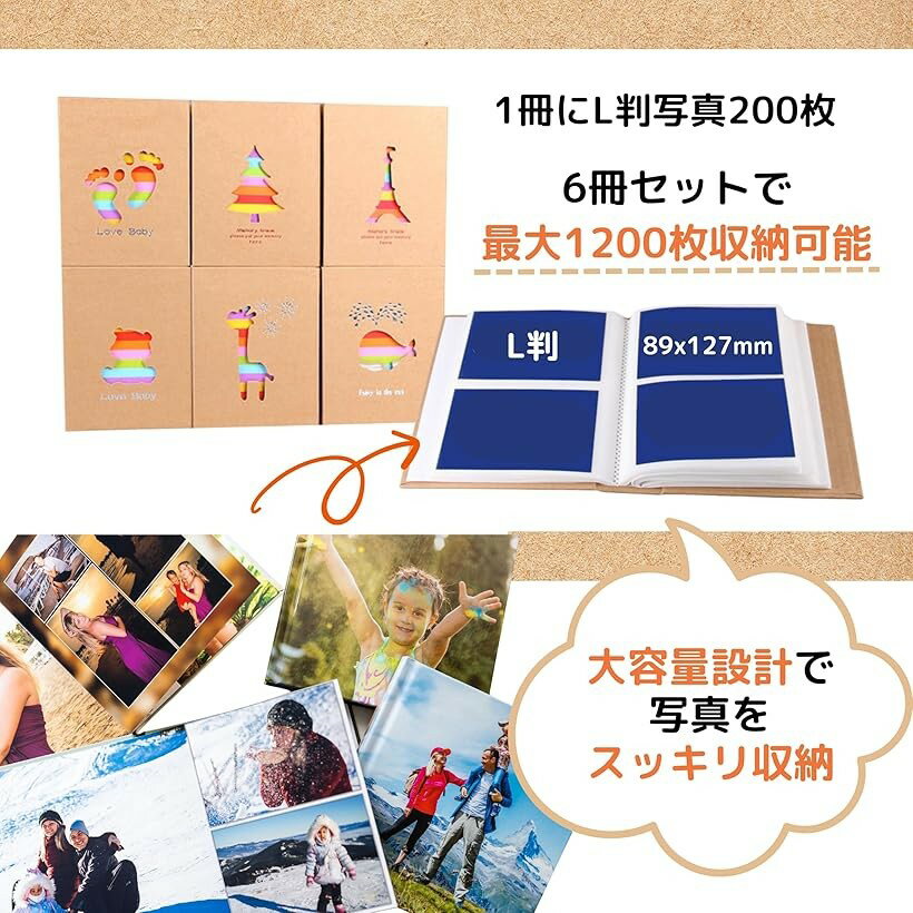 �ڳ�ŷ��󥭥�1�����ޡۥե��ȥ���Х� ������ LȽ 200�� ��Ǽ �ݥ��å� �֤���� �Ҷ� ��Ͽ (6�����å�, 20.3x16.2x5cm)