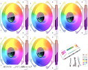 HiFrost PCケースファン5枚セット 120mm 4pin PW...(2)