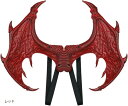 ドラゴン 翼 コスプレ 悪魔 コウモリ 羽 小物 羽根 ハロウィン 仮装 衣装 小道具 コスチューム(レッド)