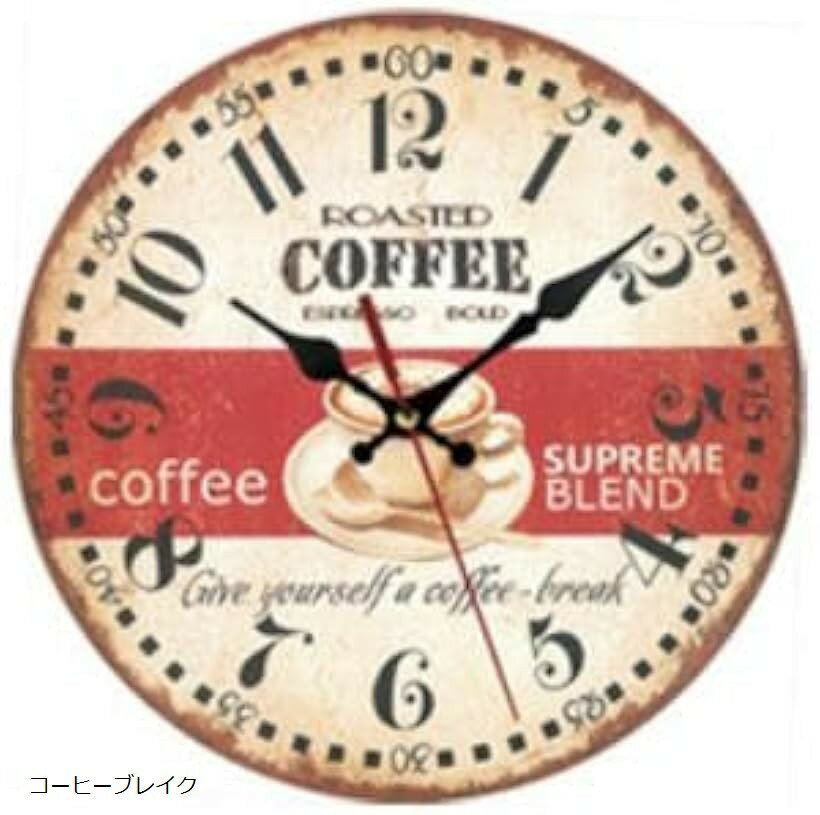 クローブキューブアンティーク風 モダン 壁掛け時計 おしゃれ 北欧 レトロ 静音 大数字 見やすい イン..