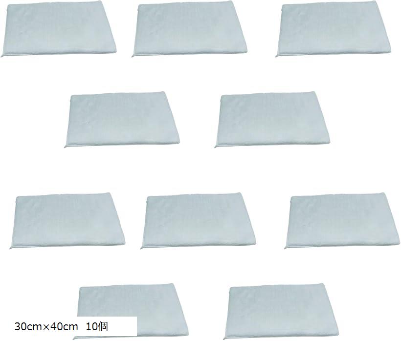 濾過 マット スポンジ 底面フィルター バクテリア ろ材 海水魚 ろ過 水槽 アクアリウム 金魚 熱帯魚 浄水 (ホワイト, 30cmx40cm 10個)