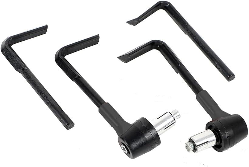 レバーガード ナックルガード ブレーキガード バイク ハンドル 接触 傷防止 (ブラック)