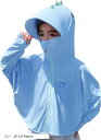 子供 ポンチョ 恐竜 冷感 熱中症対策 クール 紫外線対策 日焼け対策 UVカット(ブルー, 85-120 Regular)(4)