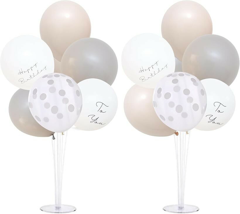 バリエーションコード : 2bj41r5qil商品コード2bj41933wt商品名バルーンスタンド 誕生日 バルーン バースデー 飾り くすみカラー 風船 ホルダー デコレーション 床用 2台セット 男の子 女の子ブランドLa Kissaカラーグレージュサイズ等誕生日(2台)「バルーンスタンド 風船付き」誕生日をおしゃれに彩るくすみカラーバルーンとバルーンスタンド2台のセットです。流行のニュアンスカラーバルーンは白い壁でもよく映え、グレージュやドットがとてもかわいいと大人気のシリーズです。バースデー 飾りのマストアイテムです。「予備風船が付いて安心」バルーンスタンドx2，表面Happy Birthday 裏面To Youの印字風船x4，グレージュ風船x4，グレー風船x4， クリアドット風船x2。この他に＋各1個の風船付きだから安心して飾り付けが出来ます。「繰り返し使えてエコ」バルーンスタンドには説明書も付いていますので、届いてすぐにパーティー準備が出来ます。バルーンスタンドは男の子も女の子もご家族皆さんのお祝いに毎回飾り付けられ、繰り返し使えてとってもエコです。また生産時期によってカップとジョイントの切り離しが必要な場合があります。ご承知の上ご購入お願いいたします。突起はハサミで切り取りますと風船割れの防止になります。小さな部品は、誤飲にご注意ください。「サイズ・保管方法」スタンドは高さは35cm、55cm、70cm。風船約25cm。膨らませ過ぎや温度変化、電化製品の近くも破裂の原因となります。バルーンスタンドのパーツは風船破裂を防ぐ為、トゲを取り除いて組み立ててください。使用後はバルーンスタンドから風船を取り外して高温多湿を避けて保管してください。「安心の日本企業」 La Kissaの風船は日本人によるお客様目線の検品、袋詰めを行っております。まれに小さな穴あきなどがある場合がございます。その際は予備をお使いください。※ 他ネットショップでも併売しているため、ご注文後に在庫切れとなる場合があります。予めご了承ください。※ 品薄または希少等の理由により、参考価格よりも高い価格で販売されている場合があります。ご注文の際には必ず販売価格をご確認ください。※ 沖縄県、離島または一部地域の場合、別途送料の負担をお願いする場合があります。予めご了承ください。※ お使いのモニタにより写真の色が実際の商品の色と異なる場合や、イメージに差異が生じることがあります。予めご了承ください。※ 商品の詳細（カラー・数量・サイズ 等）については、ページ内の商品説明をご確認のうえ、ご注文ください。※ モバイル版・スマホ版ページでは、お使いの端末によっては一部の情報が表示されないことがあります。すべての記載情報をご確認するには、PC版ページをご覧ください。