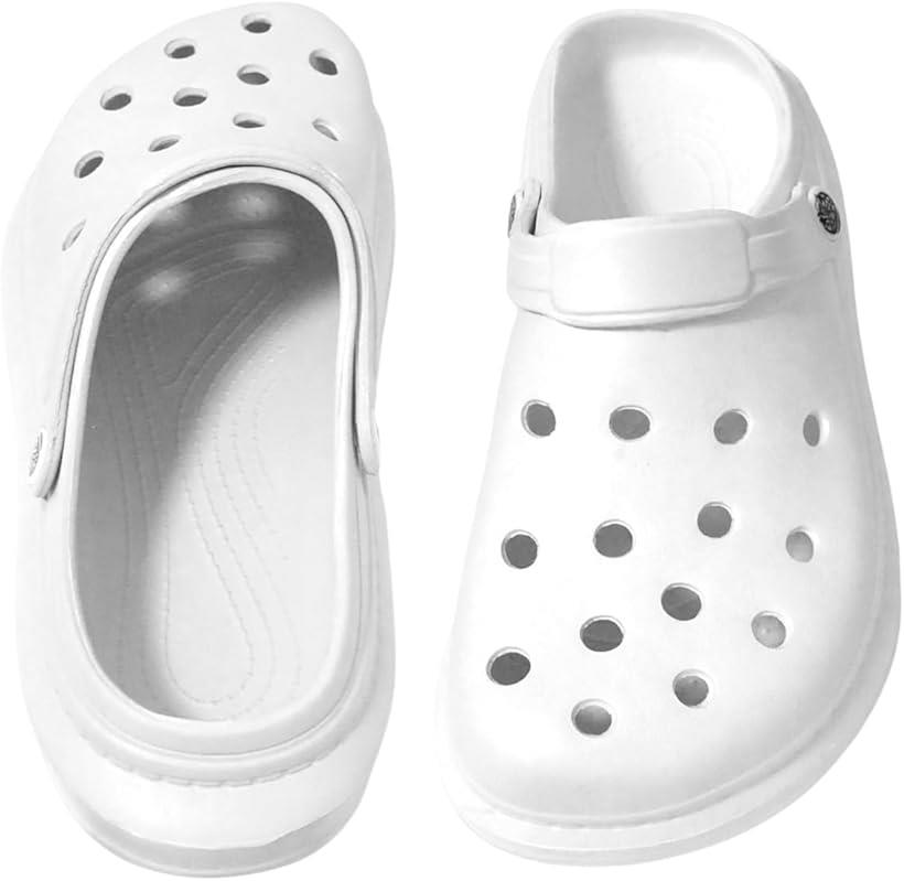 サウナクロッグ サンダル EVA 軽量 速乾 防臭 リカバリーサンダル 滑りにくい 柔らかい アウトドア テントサウナ メンズ レディース(ホワイト, 27.0～28.0 cm)
