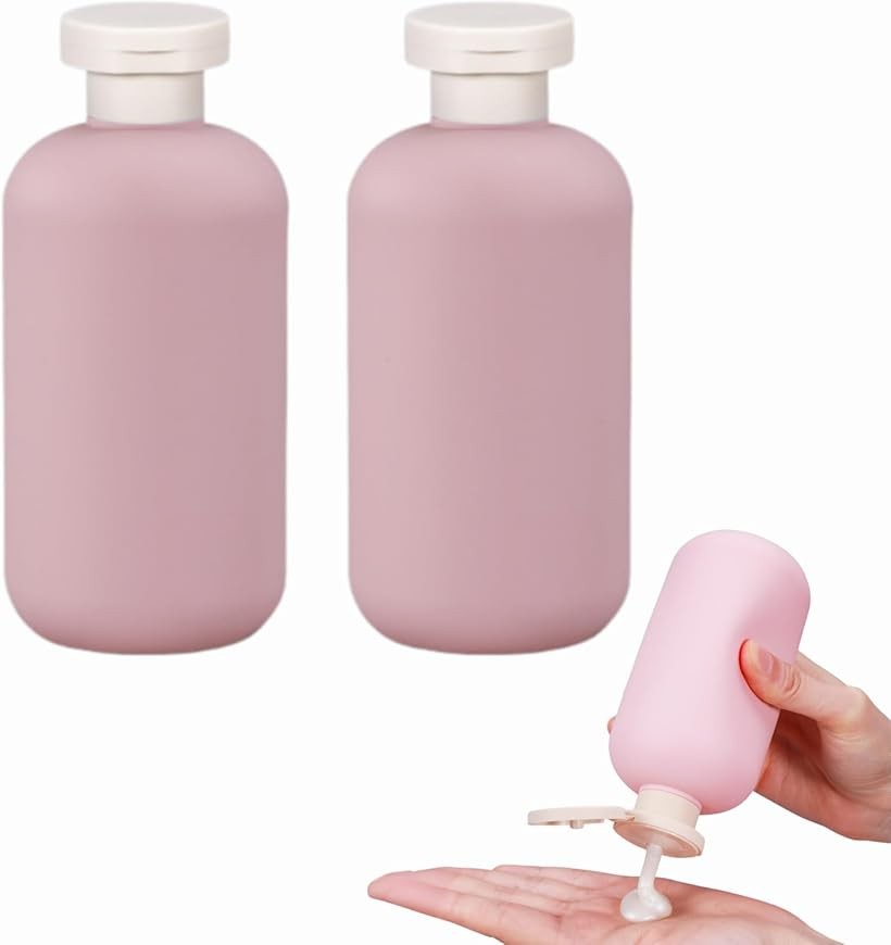 シャンプーボトル トラベル 旅行 詰め替えボトル 携帯用 (ピンク, 200ml)