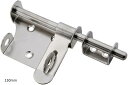 ドアラッチ 引き戸 スライドドア ドアロック ステンレス(シルバー, 150mm)