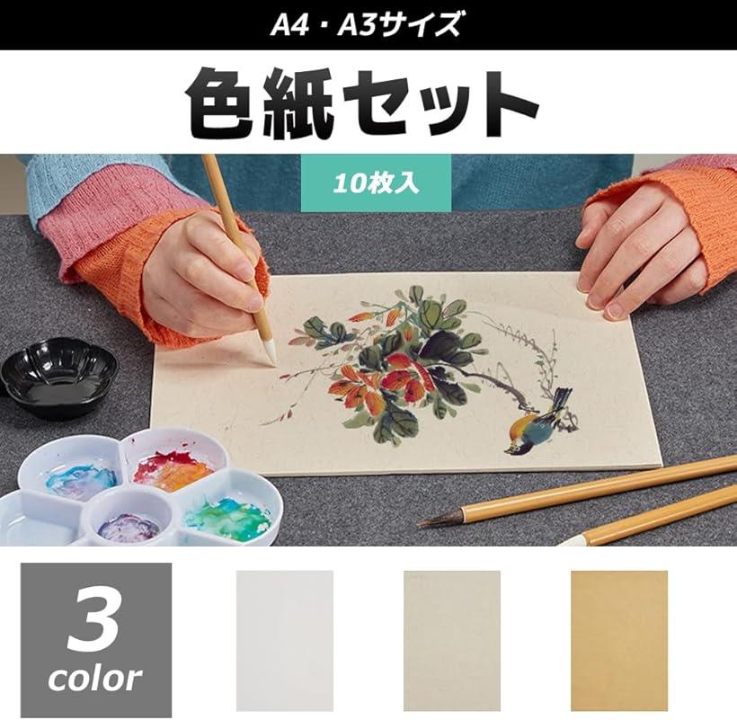 色紙 10枚入 寄せ書き 用紙 サイン色紙(アンティーク, A4) 2