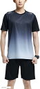 アスペルシオ スポーツウェア 上下セット 半袖tシャツ ショートパンツ 運動服 快適 2点セット メンズ 丸首 短パン 涼しい ジャージ サラサラ ランニング ...