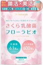 さくら乳酸菌 フローラビオ ドクターナチュラルズ ビフィズス菌 酪酸菌 エクオール 菌活 サプリ 6.1兆個 プロバイオティクス イヌリン オリゴ糖 ナットウキナーゼ 30日分 30粒