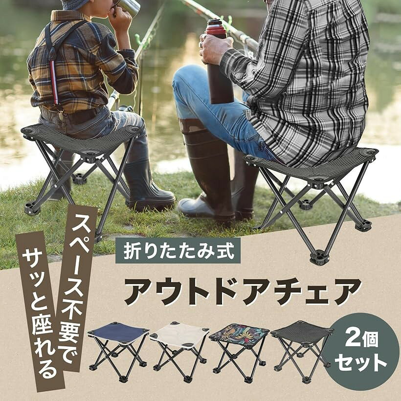 折りたたみイス キャンプ キャンプイス アウトドア チェア椅子 おりたたみいす バーベキュー 折り畳み椅子 チェアー (ブルー, 折りたたみ椅子) horiku-10251563 ホリック サンプル画像3