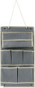 morytrade ウォールポケット 壁掛け式 卓上 2way 整理整頓 ティッシュ入れ(グレー, 25x23cm)